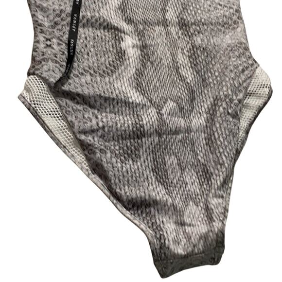 NWT  Varley Snake Print Swimsuit XS only Rash Guard Wetsuit Material - Picture 11 of 13